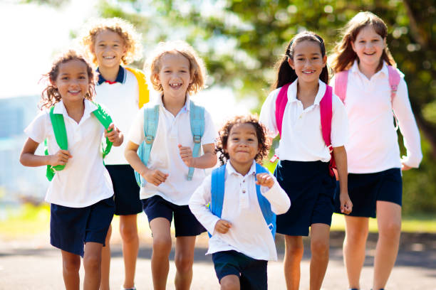 istock Kids back to school. Group of children. 1404754610