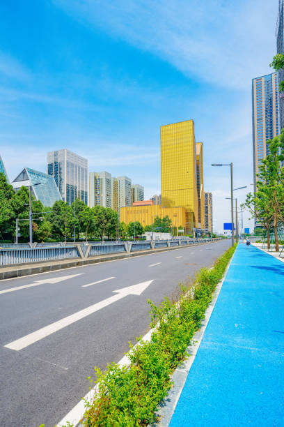 istock Sunny day Chengdu modern city 1404755551