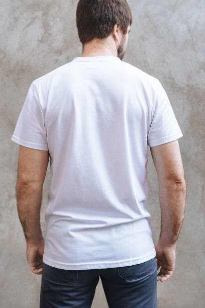 istock A man in a white T-shirt 1404757426