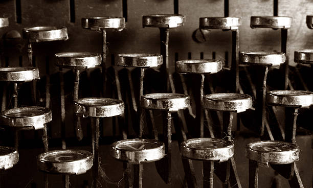 タイプライター - typebar typewriter key 1940s style typewriter ストックフォトと画像