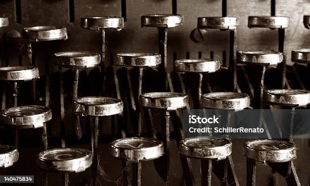 Typewriter Stock Photo - Download Image Now - 1940-1949, 1950-1959, 1960-1969