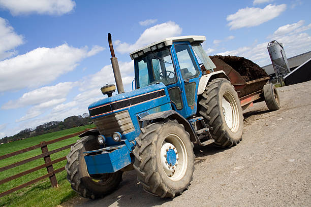 farm tractor stock photo