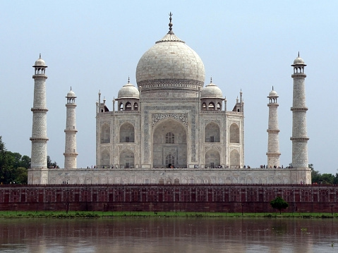 The mighty Taj Mahal, pictured from the backside (the site of the never built black Taj).