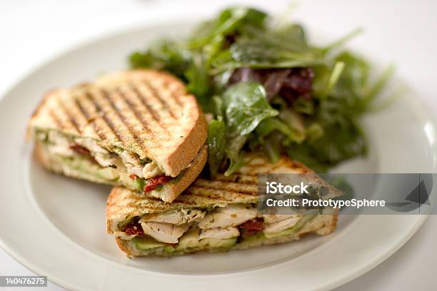 Chicken Panini Two Stock Photo - Download Image Now - Panini, Sandwich, Chicken Meat
