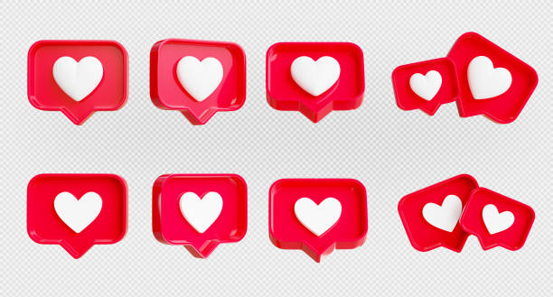 istock 3d render of notification icon on transparent background. 1404763457