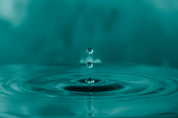 rippled water blue color