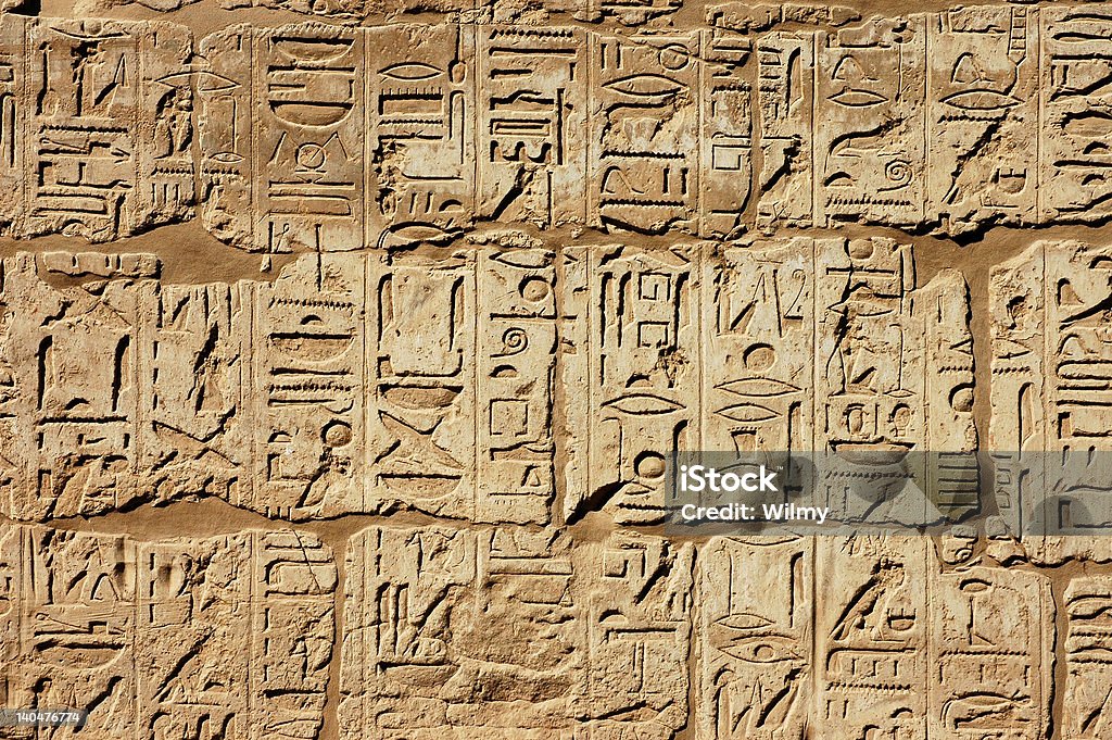 hieroglyph parede - Foto de stock de Antiguidades royalty-free