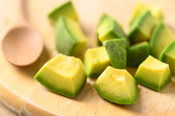 istock Sliced ripe avocado fruit ready to eating 1404769249