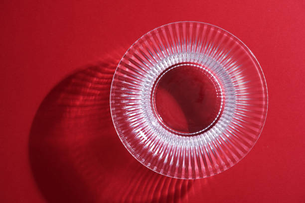 istock crystal bowl against red background 1404774516