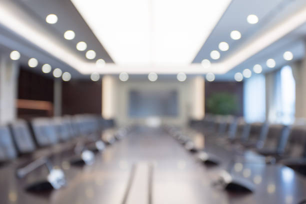 istock Defocused effect of luxury conference room 1404775357