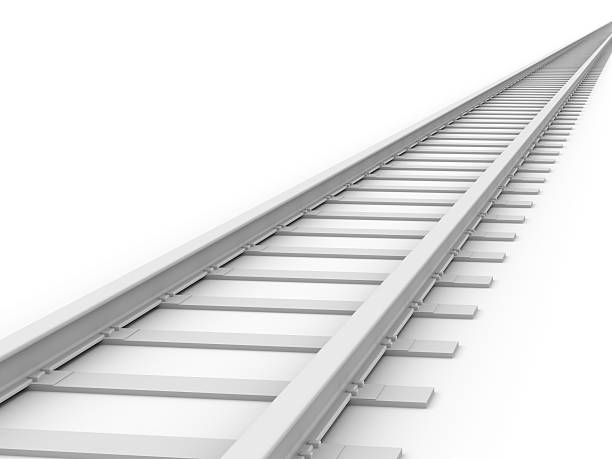 istock 3D vector illustration of an endless train track concept 140477590