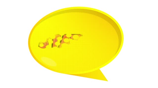 Station word on yellow speech bubble.