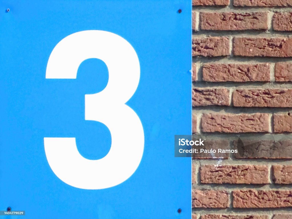 Number 3 Stock Photo Number Three Stock Photo - Download Image Now - 2022, Abstract, Brick ...