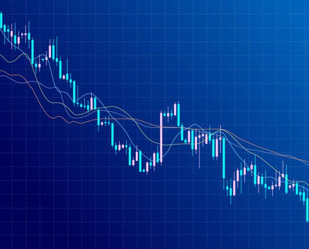 illustrazioni stock, clip art, cartoni animati e icone di tendenza di il mercato azionario è crollato - nasdaq dow jones industrial average moving down falling