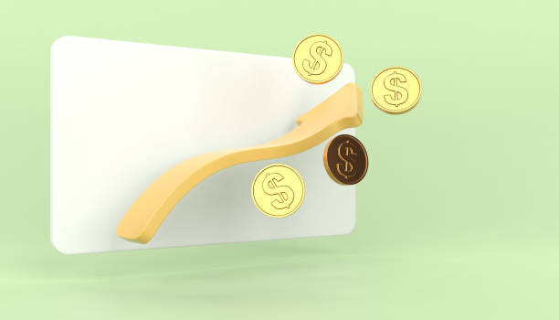 istock Golden Coins and Arrow 1404782200