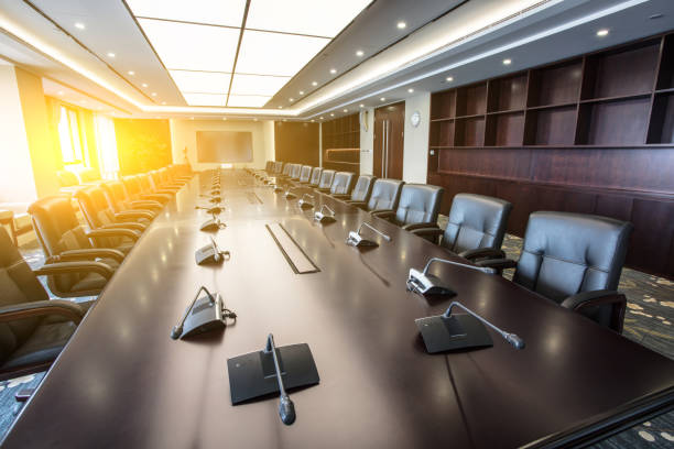 istock Table boardroom with chair in morning / meeting associate 1404783190