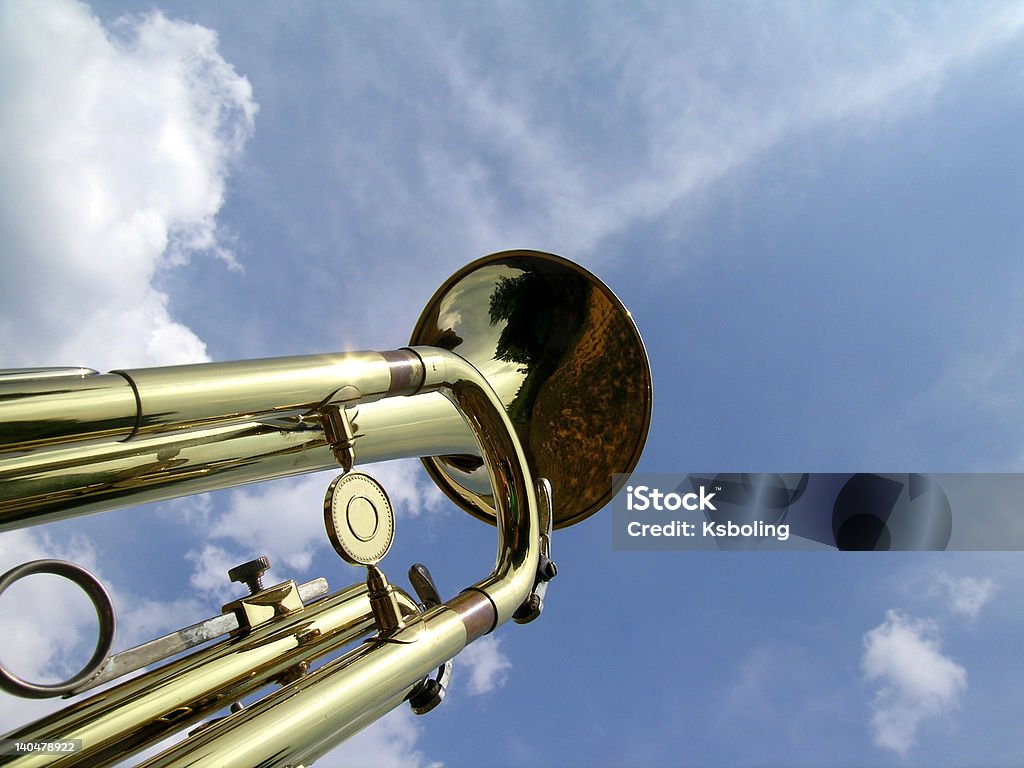 Heavenly trompeta - Foto de stock de Azul libre de derechos