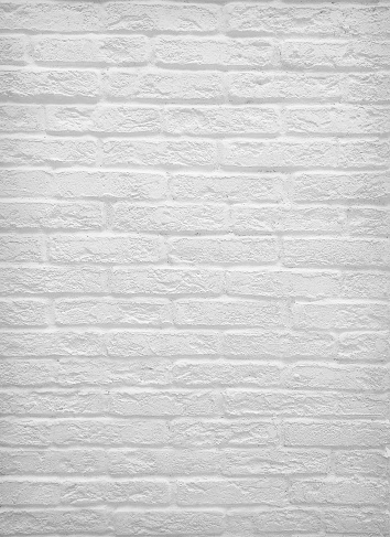White old brick wall for texture or background