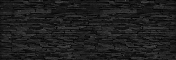 istock black panoramic slab granite background, slate stone wall 1404794822
