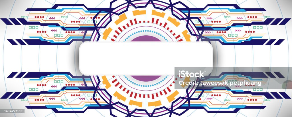 Geometric Abstract Tech Background Geometric Abstract Technology Background With Various Technological ...