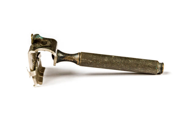 istock Old vintage shaver isolated on a white background 1404799585