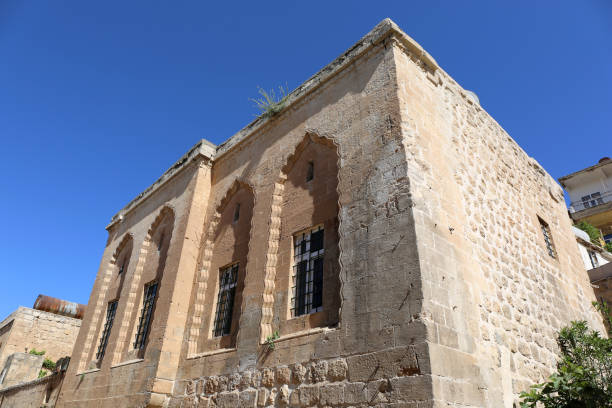 istock Deserted Old Mardin House with Blue Sky Background 1404803786