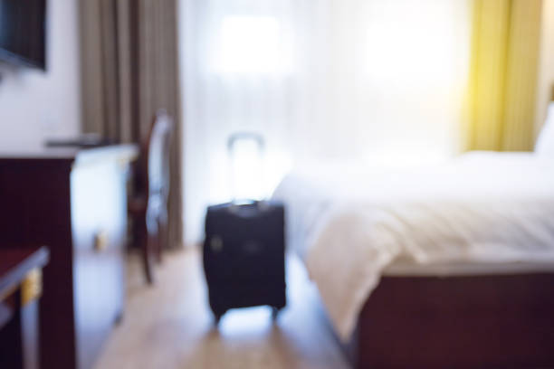 istock Beautiful modern hotel room，blurry out of focus effect 1404806317