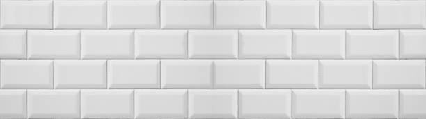 istock White light brick tiles tilework glazed ceramic wall or floor texture wide background banner panorama pattern 1404812645