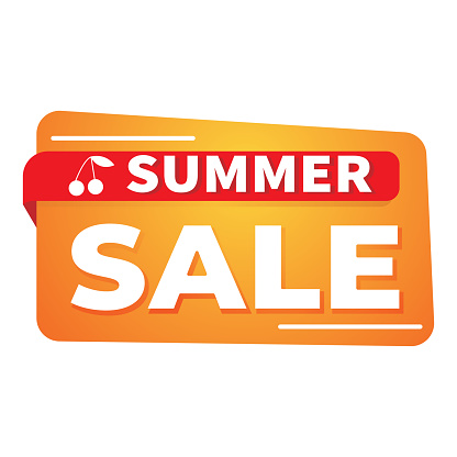 Summer Sales Stickers. Sale concept, discount tag. Vector