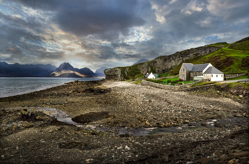 Elgol on the shores of Loch Scavaig on the Isle of Skye.