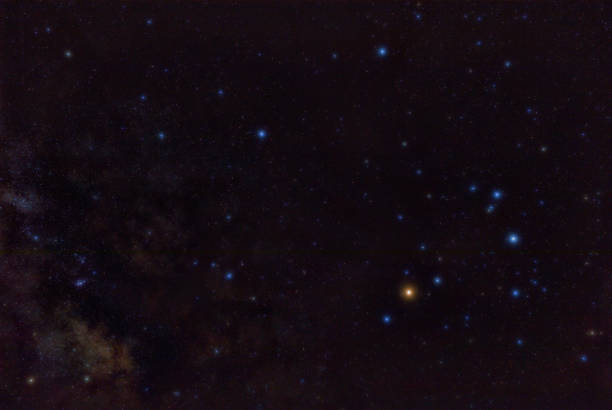 istock Milky Way stars and constellations on evening sky. 1404822364