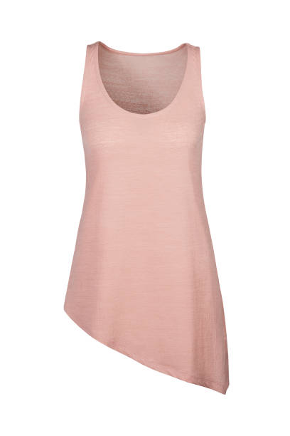 istock Pale pink asymmetrical summer tunic isolated on white background 1404822509