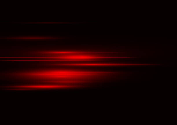 Abstract red speed neon light effect on black background vector illustration. Abstract red speed neon light effect on black background vector illustration. eps file. shiny car background stock illustrations