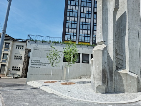 famous Berlin wall fragment in the central part of German capital
