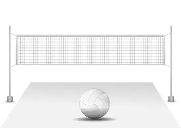 Vector illustration of VOLLEY BALL 1