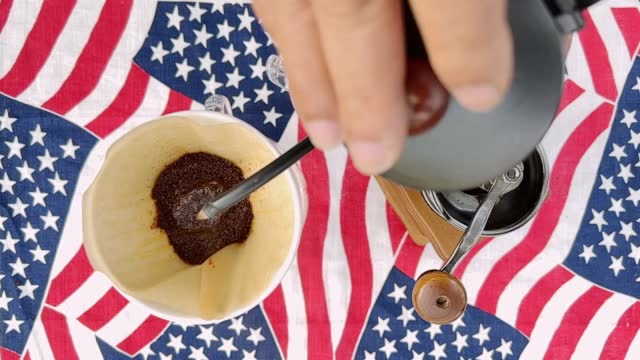 Slomo  Coffee Dripping for USA Celebration .