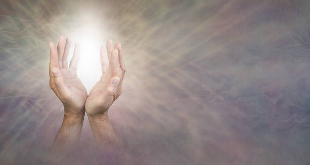 istock Sending out beautiful gentle healing energy 1404836504