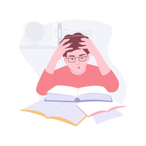 Too Much Homework Clipart