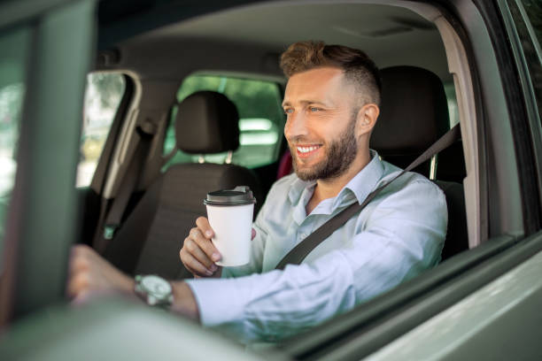 istock Morning coffee on a way to office 1404839074