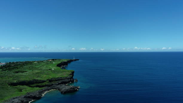 okinawa aerial shoot - surf turf imagens e fotografias de stock