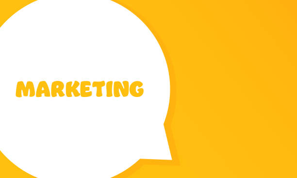 istock Marketing. Speech bubble with Marketing text. 2d illustration. Flat style. Vector line icon for Business and Advertising 1404843923