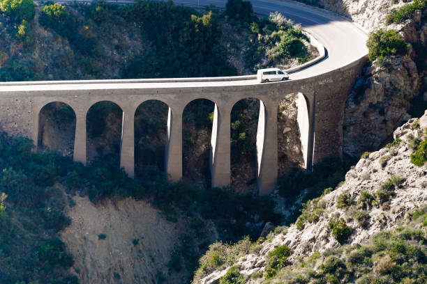 istock Road and viaduct from Granatilla viewpoint, Spain 1404852249