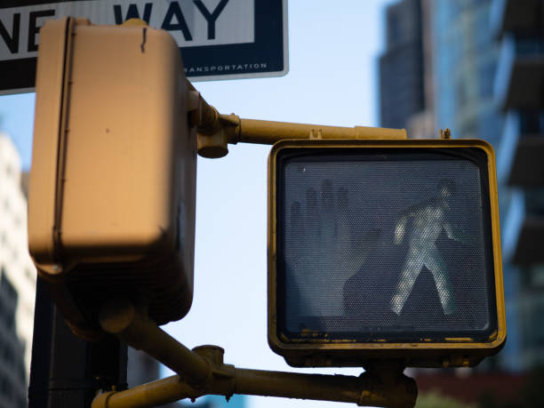 istock A pedestrian stop light in New York. 1404856240
