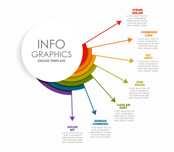 Infographic design template with place for your data. Vector illustration. Infographic design template with place for your text. Vector illustration. round creative stock illustrations