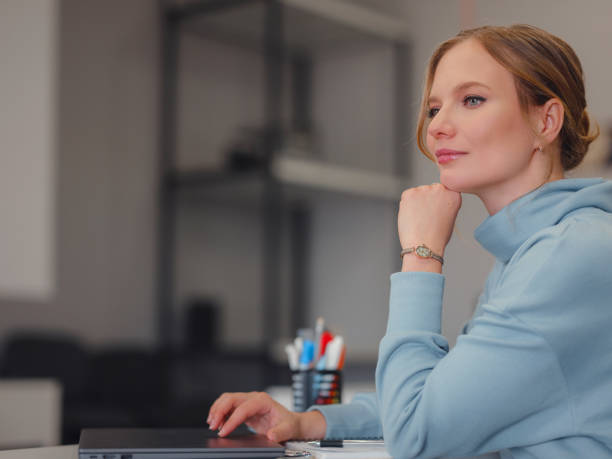 istock Business woman working in office. 1404862452