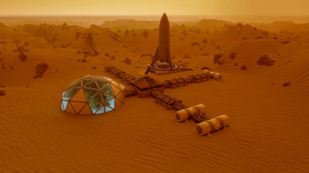 istock an outpost on the red planet mars (3d rendering) 1404863496