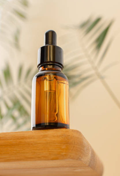 istock Bottom view of amber bottle 1404865797