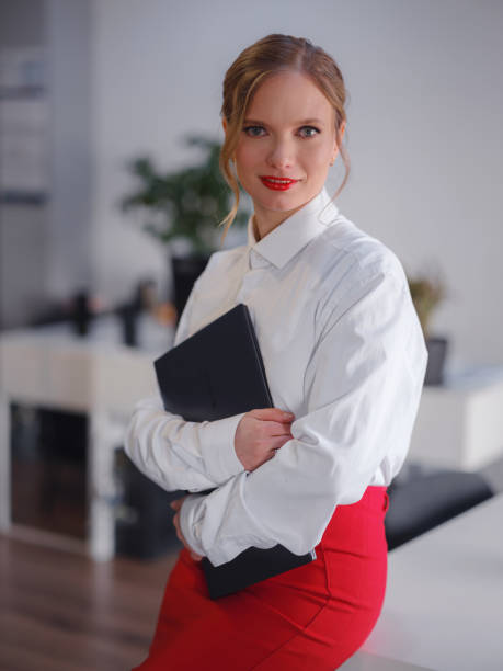 istock Business woman working in office. 1404866943