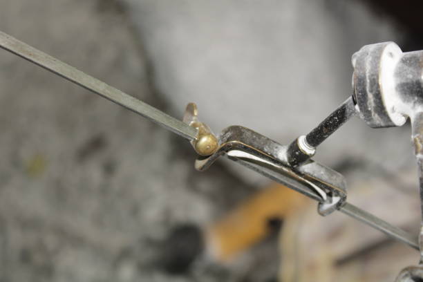 istock Close-up Of a Traditional Compass, It is used for making marks on the stone during Stone Carving. 1404872165
