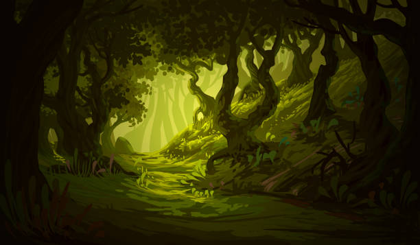 illustrations, cliparts, dessins animés et icônes de belle forêt - painterly effect illustrations
